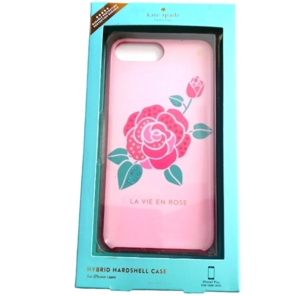 Kate Spade New York Phone Case Jeweled La Vie Rose iPhone 7 Cellphone
